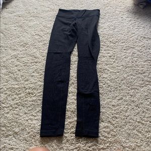 Black full length lululemon leggings size 4